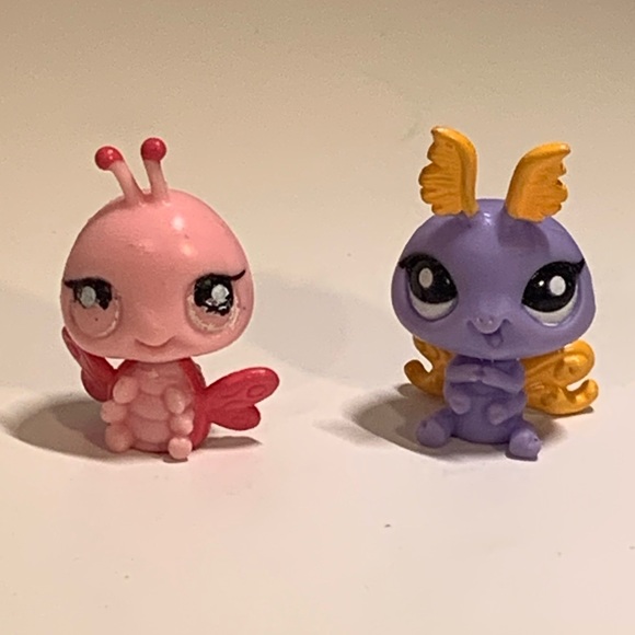 LOT OF 6 TEENIEST TINIEST LPS LITTLEST PET SHOP TOY FIGURES & 3 BOW ACCESSORIES - Picture 4 of 9